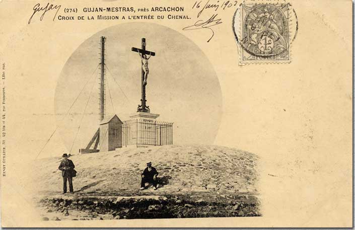 La Croix de la Mission, sur la jetée de Gujan Mestras